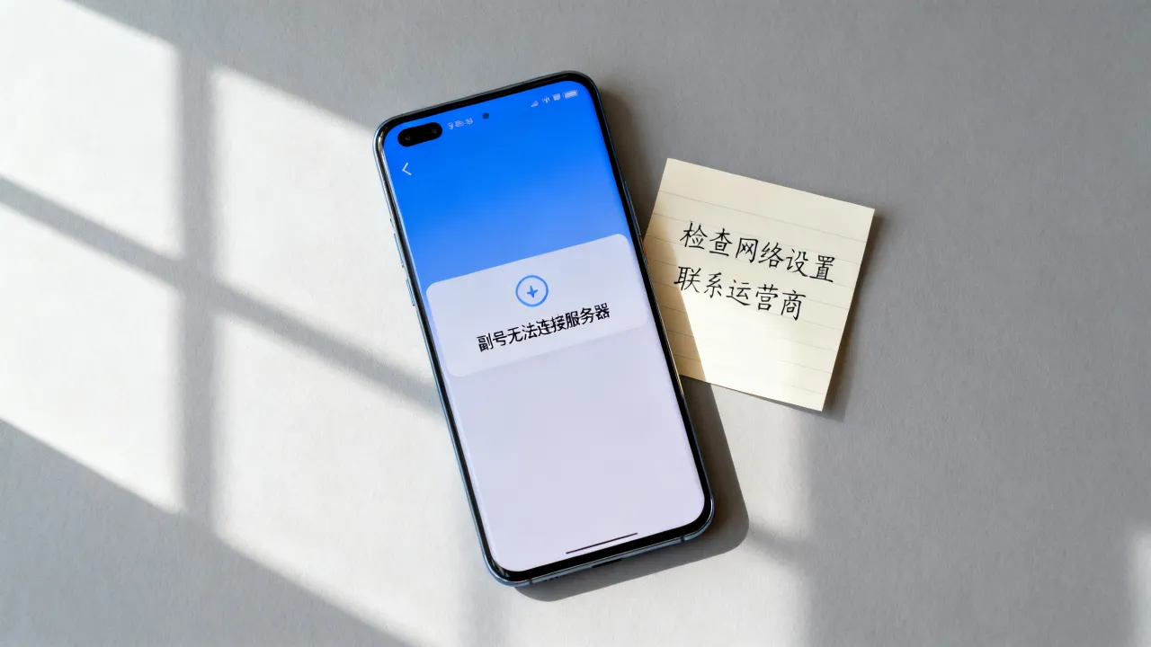 为什么副号没有服务器，副号无法连接服务器怎么办
