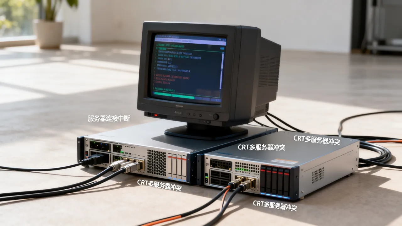 为什么crt打开两个服务器就断开，是什么原因导致连接中断？