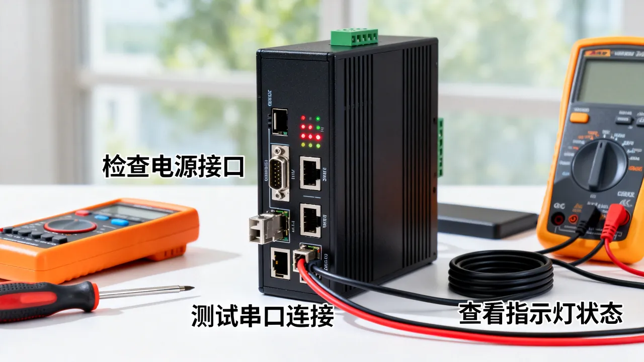 串口服务器运维时常见故障有哪些排查方法，串口服务器常见故障排查