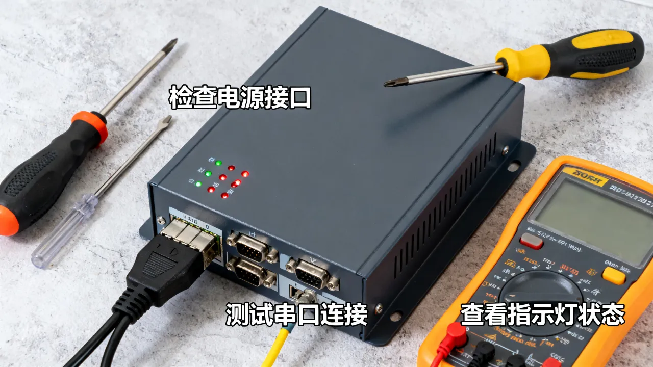 串口服务器运维时常见故障有哪些排查方法，串口服务器常见故障排查