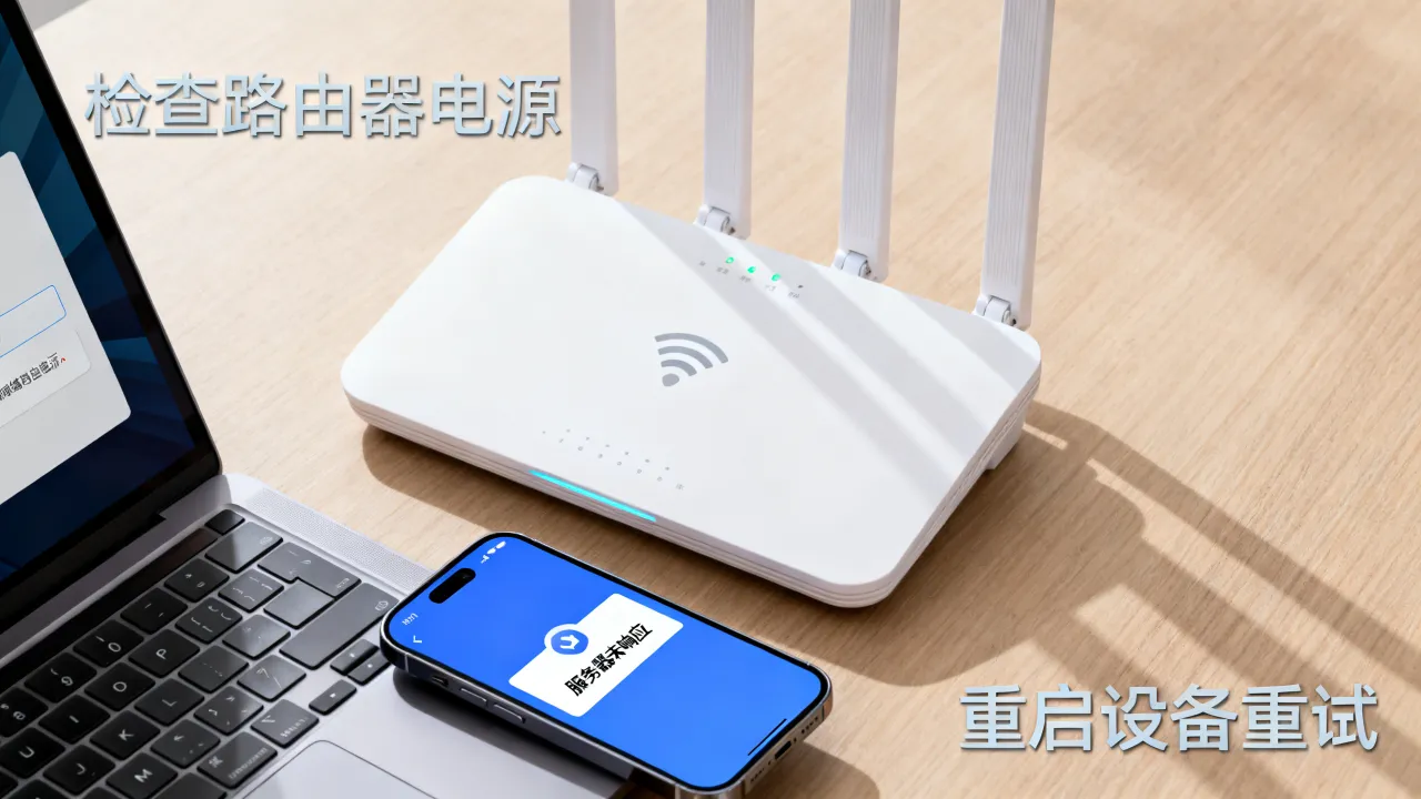 为什么用wifi提示服务器未响应，wifi服务器未响应怎么解决