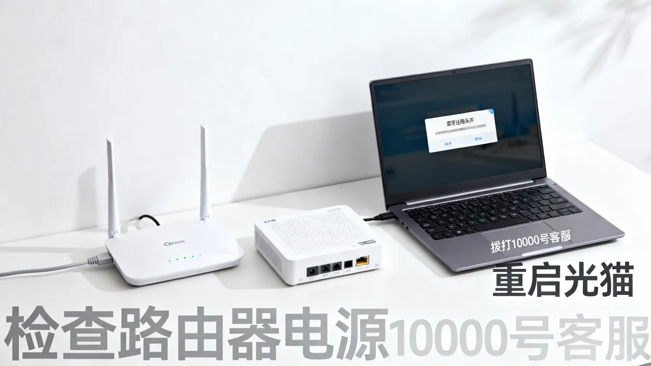 电信宽带服务器故障怎么解决？宽带连接不上怎么办