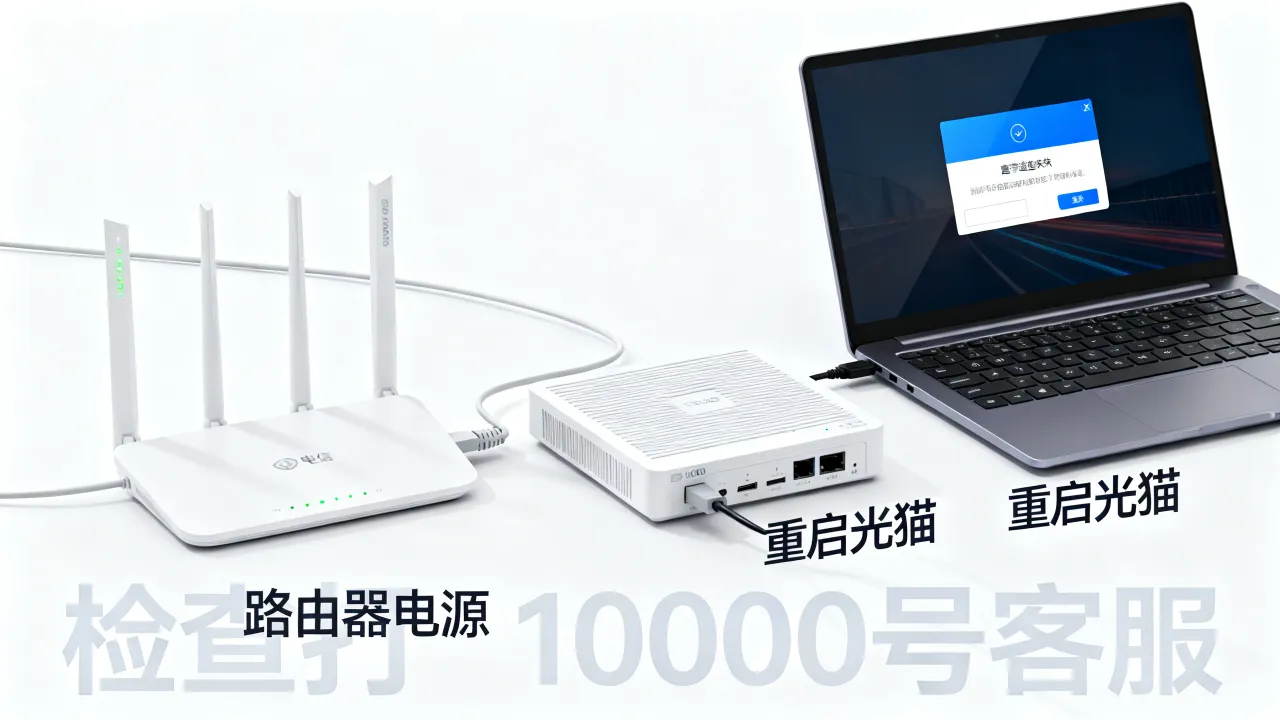 电信宽带服务器故障怎么解决？宽带连接不上怎么办