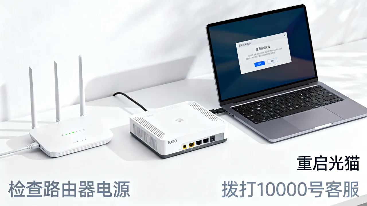 电信宽带服务器故障怎么解决？宽带连接不上怎么办