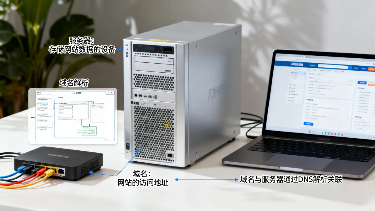 买服务器为什么买域名，域名和服务器有什么关系