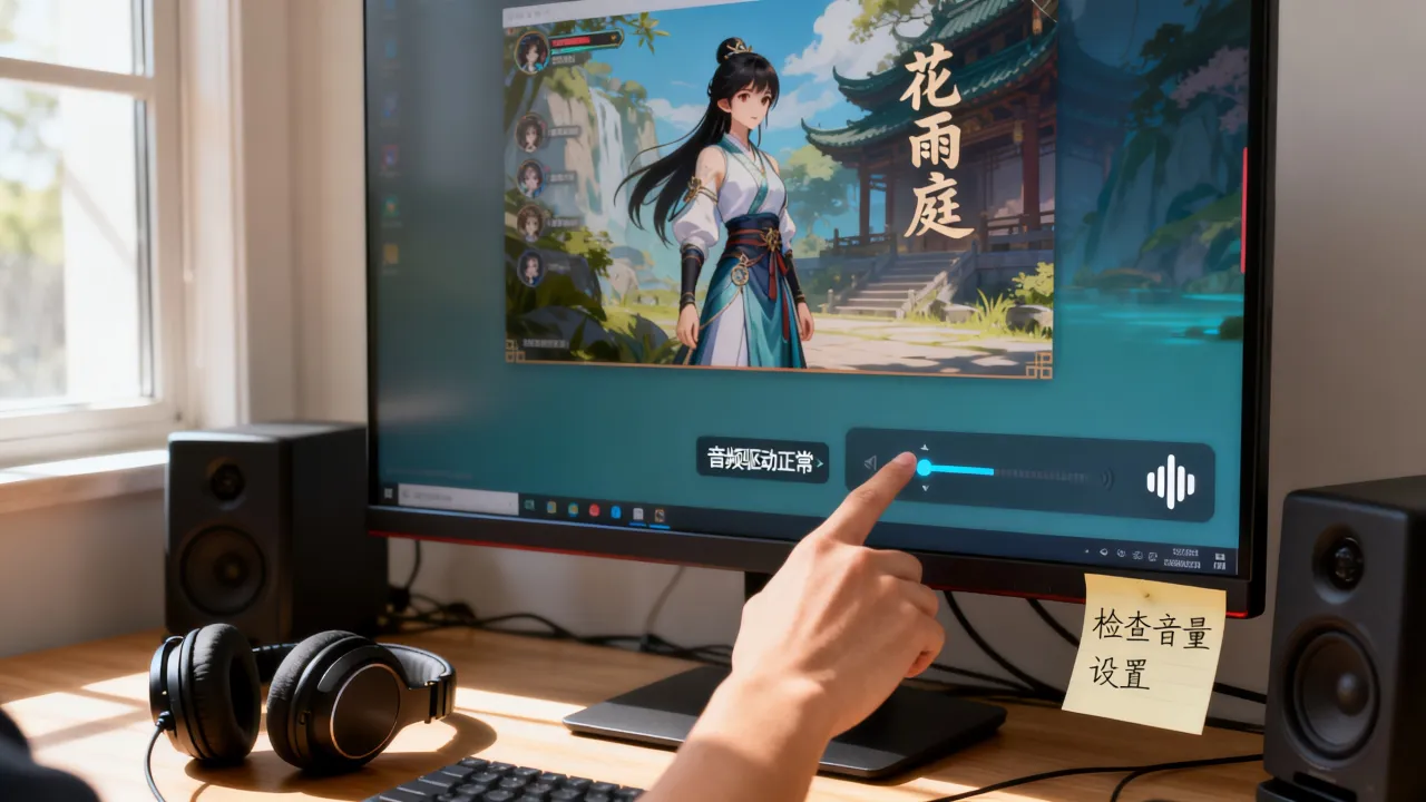 花雨庭服务器pc版为什么没声音？游戏无声问题怎么解决