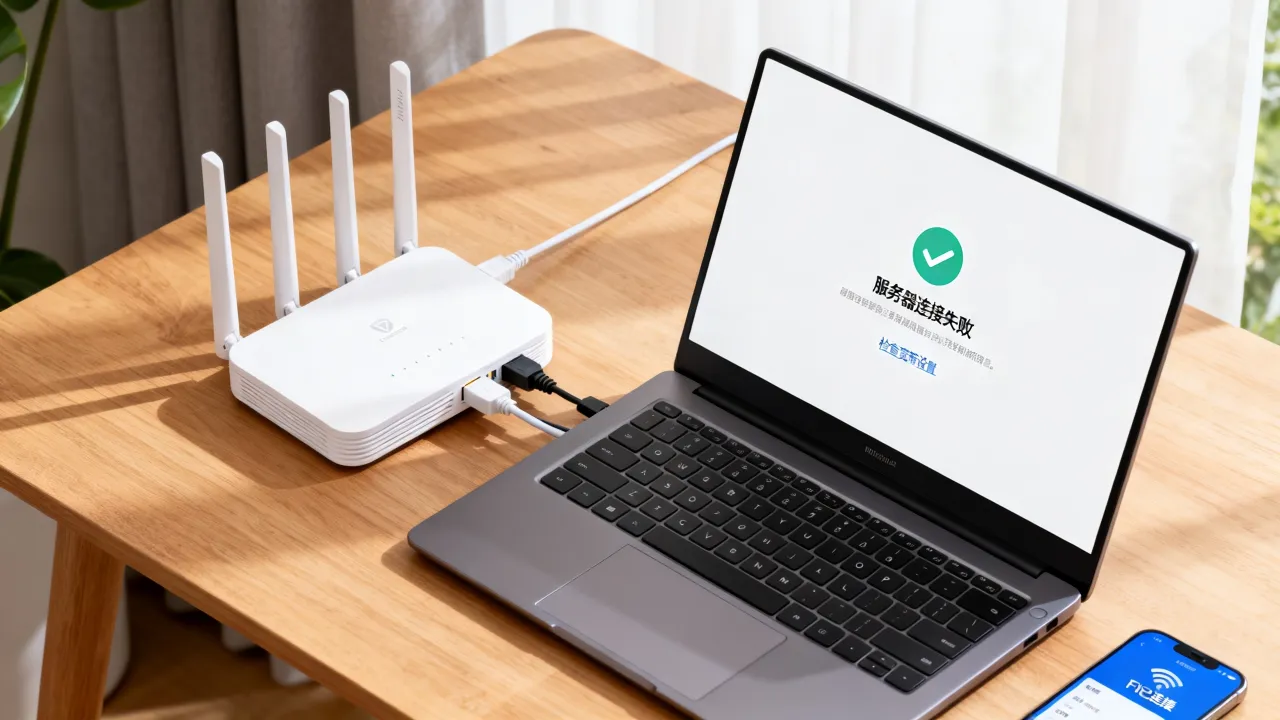 为什么WiFi能用宽带却连不上服务器地址，宽带连接服务器失败怎么办