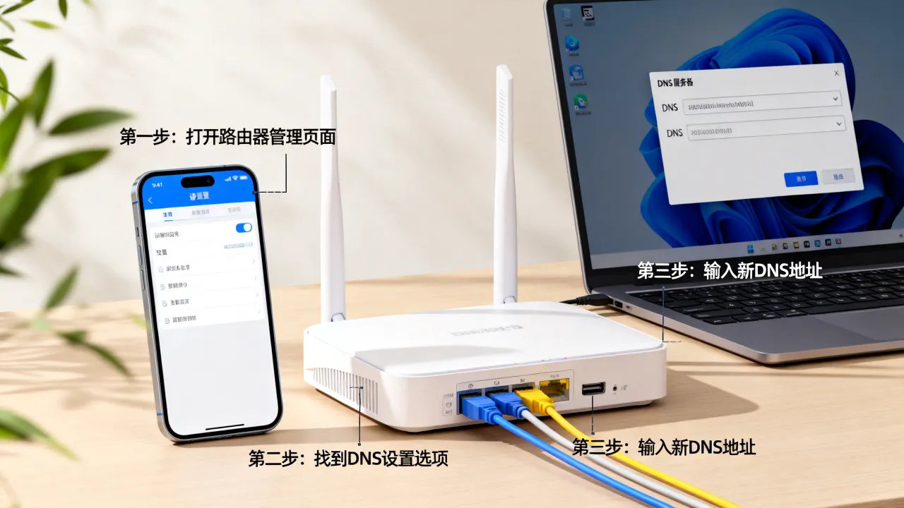 移动宽带怎么设置dns服务器地址，移动宽带dns设置不了怎么办