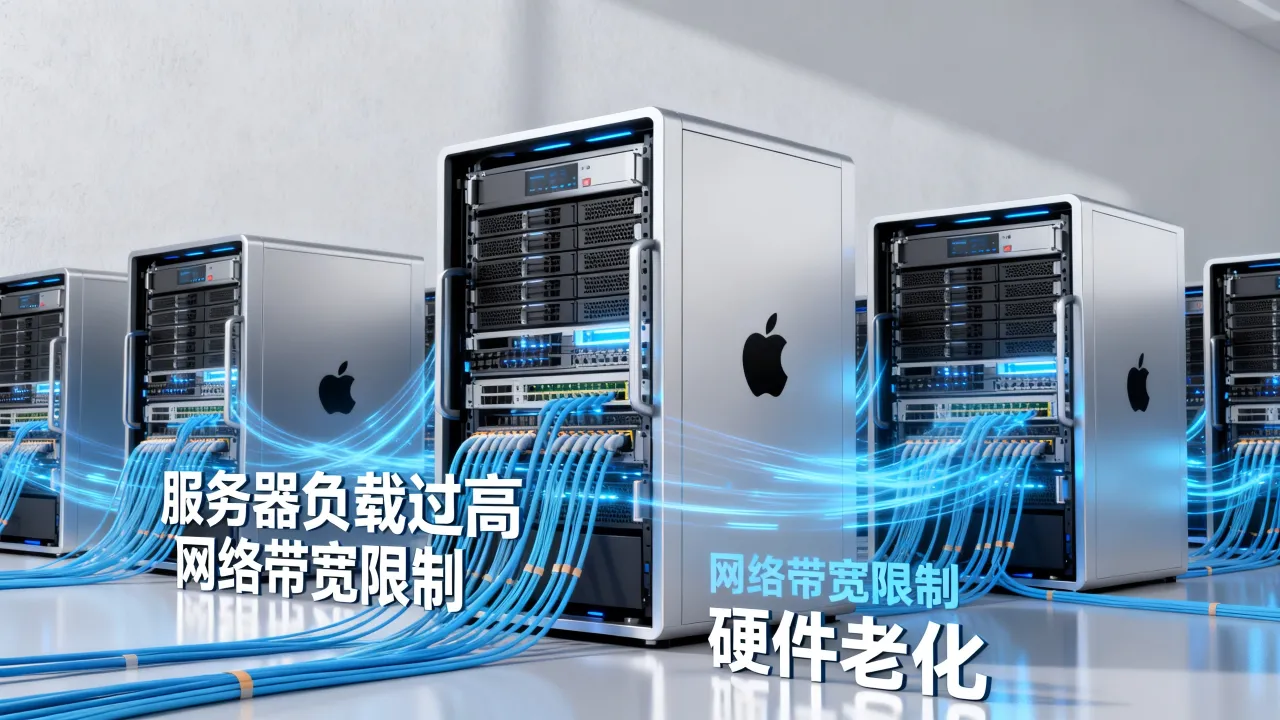 为什么苹果服务器很慢，苹果服务器慢是什么原因？
