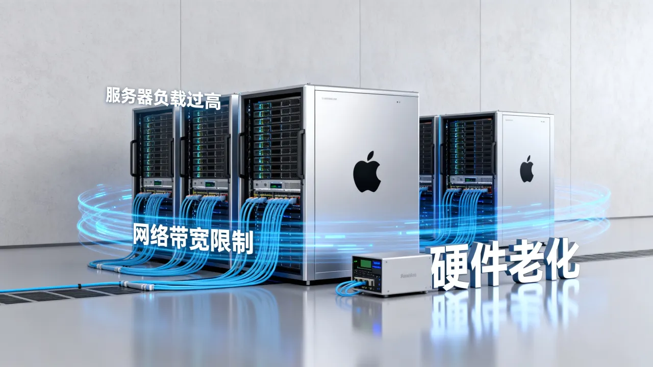 为什么苹果服务器很慢，苹果服务器慢是什么原因？