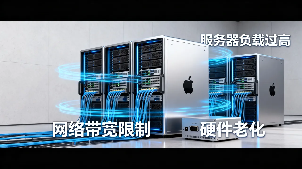为什么苹果服务器很慢，苹果服务器慢是什么原因？