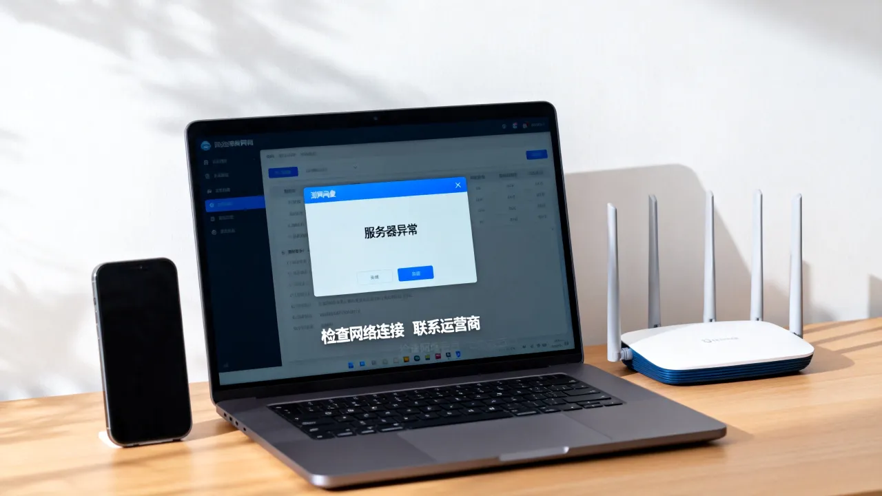 测网速显示服务器异常怎么回事，测网速服务器异常怎么解决