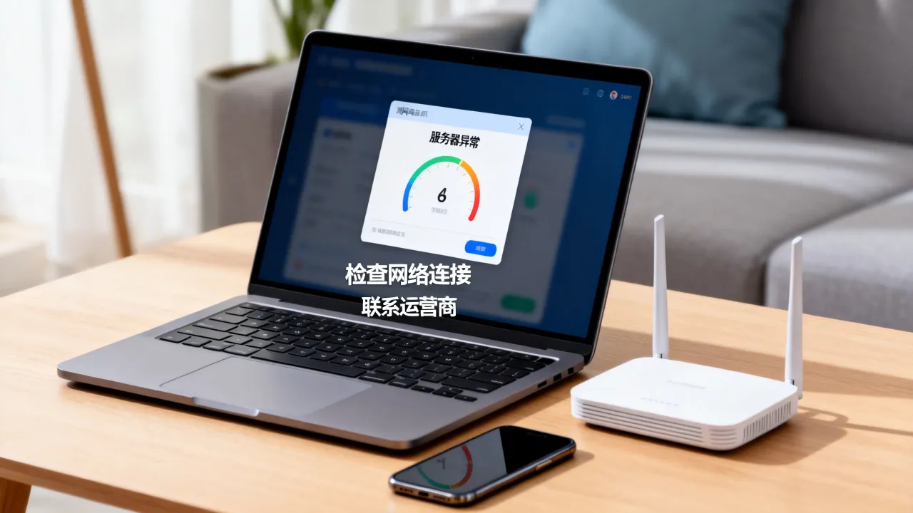 测网速显示服务器异常怎么回事，测网速服务器异常怎么解决
