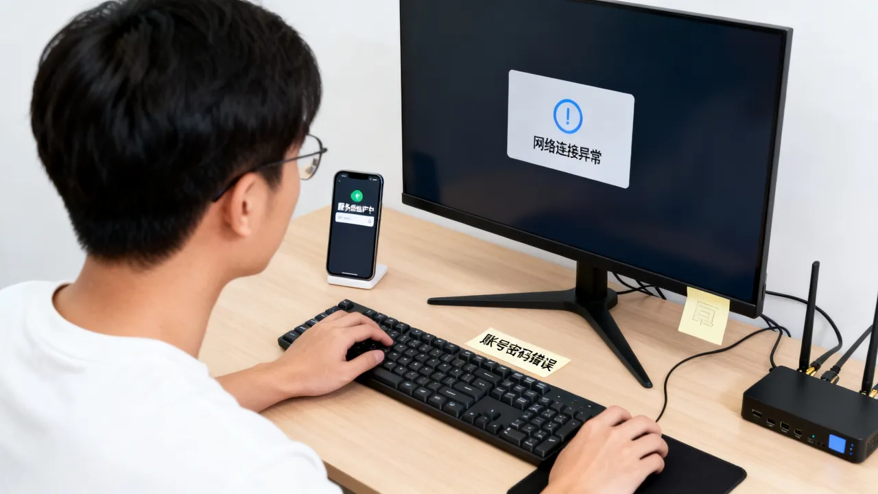 我为什么登不上服务器，服务器登录不上去是什么原因？
