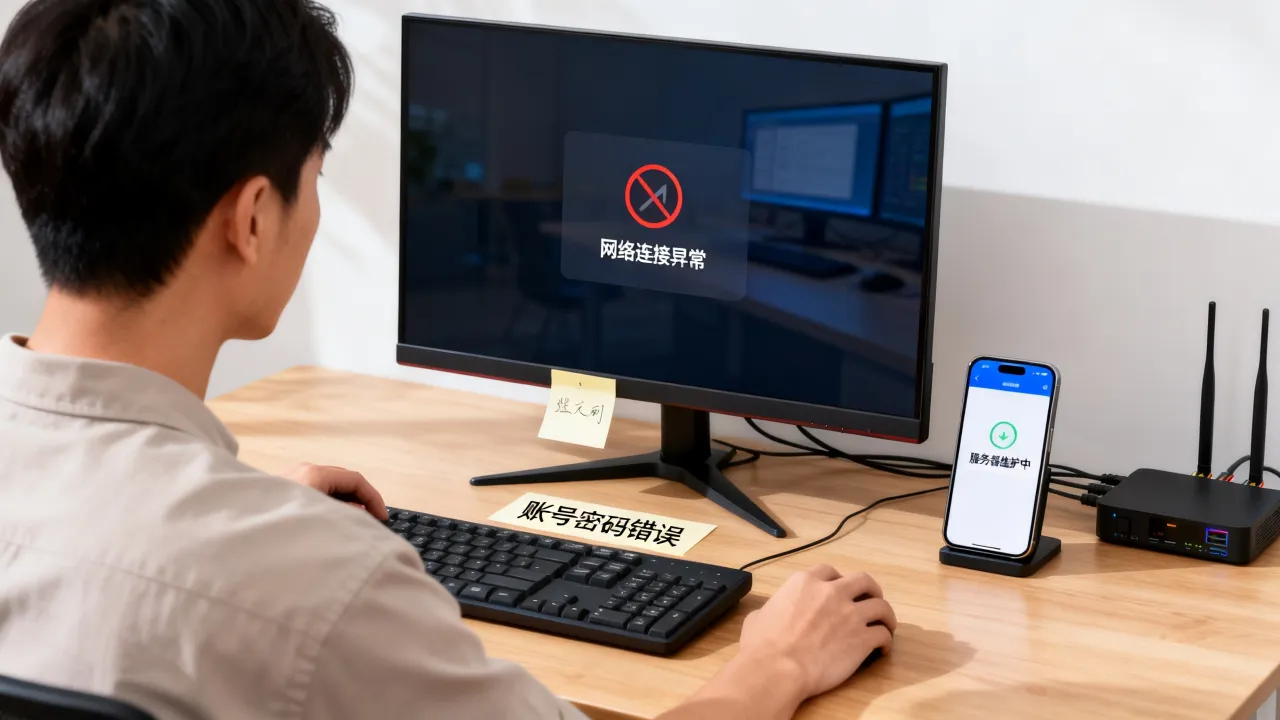 我为什么登不上服务器，服务器登录不上去是什么原因？