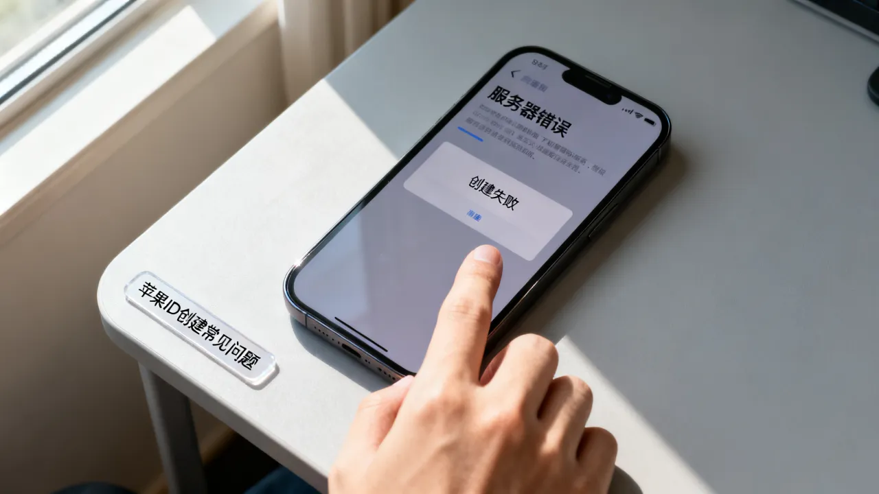 苹果创建新id为什么出现服务器错误，苹果id创建失败怎么办
