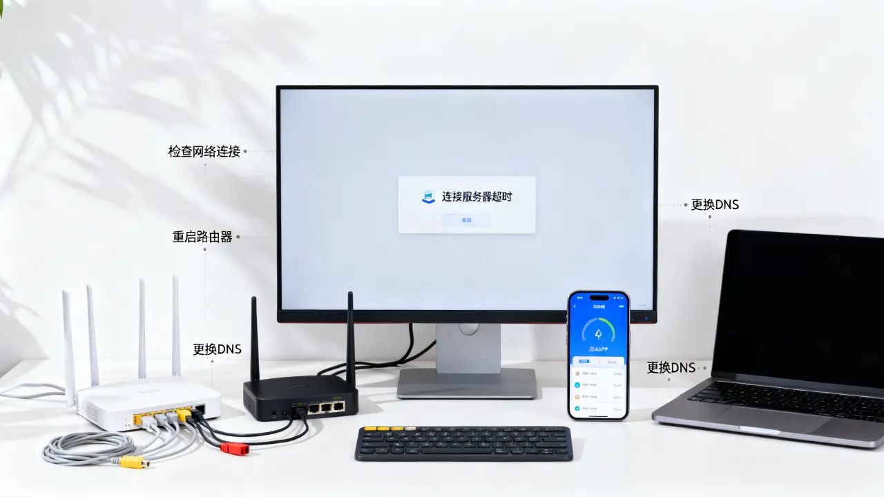 测网速连接服务器超时是什么原因，测网速连接服务器超时如何解决