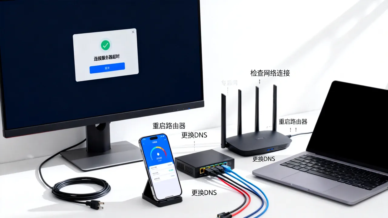 测网速连接服务器超时是什么原因，测网速连接服务器超时如何解决