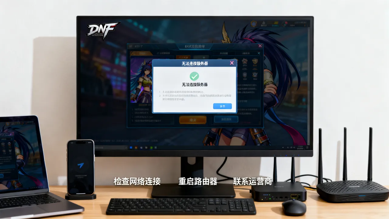 dnf为什么显示无法连接服务器失败,无法连接服务器怎么解决 dnf为什么显示无法连接服务器失败,无法连接服务器怎么解决