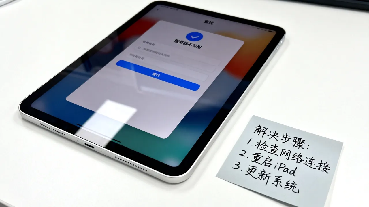 ipad的查找为什么服务器不可用，ipad查找服务器不可用怎么解决
