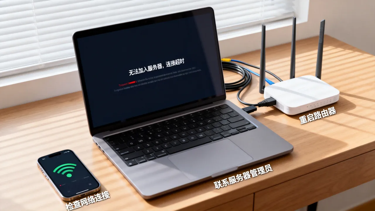 为什么无法加入服务器，连接超时怎么办？