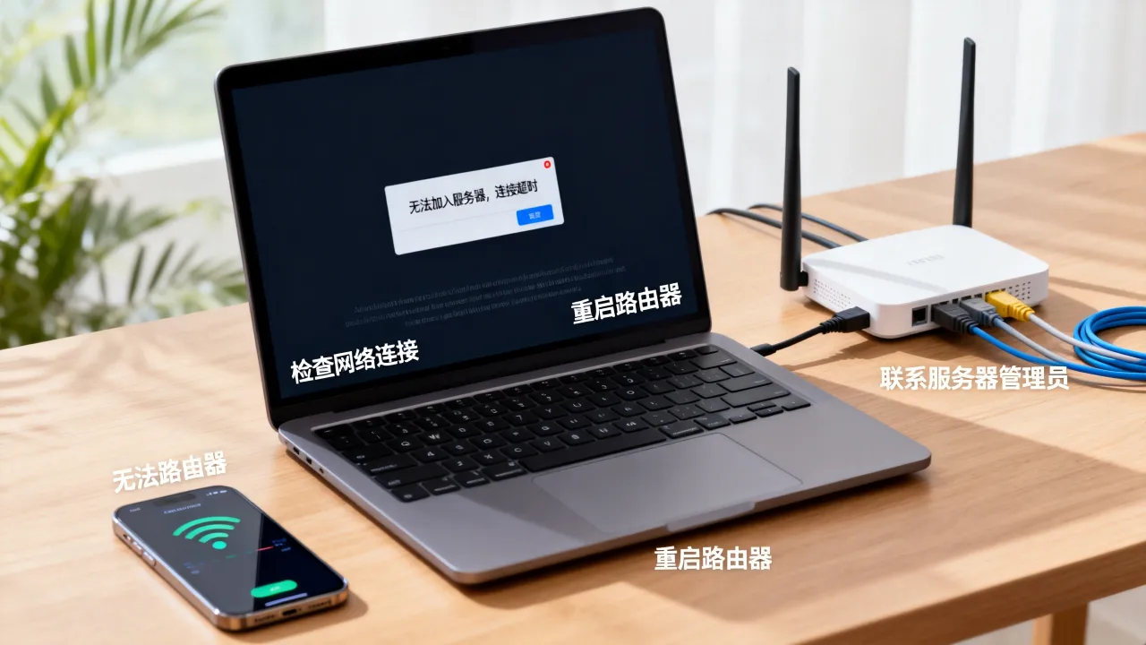 为什么无法加入服务器，连接超时怎么办？