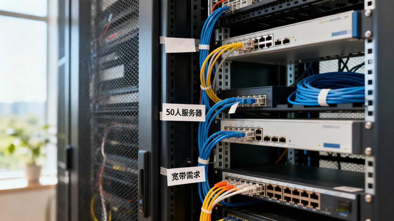50人服务器宽带多少兆才够？宽带应该怎么选