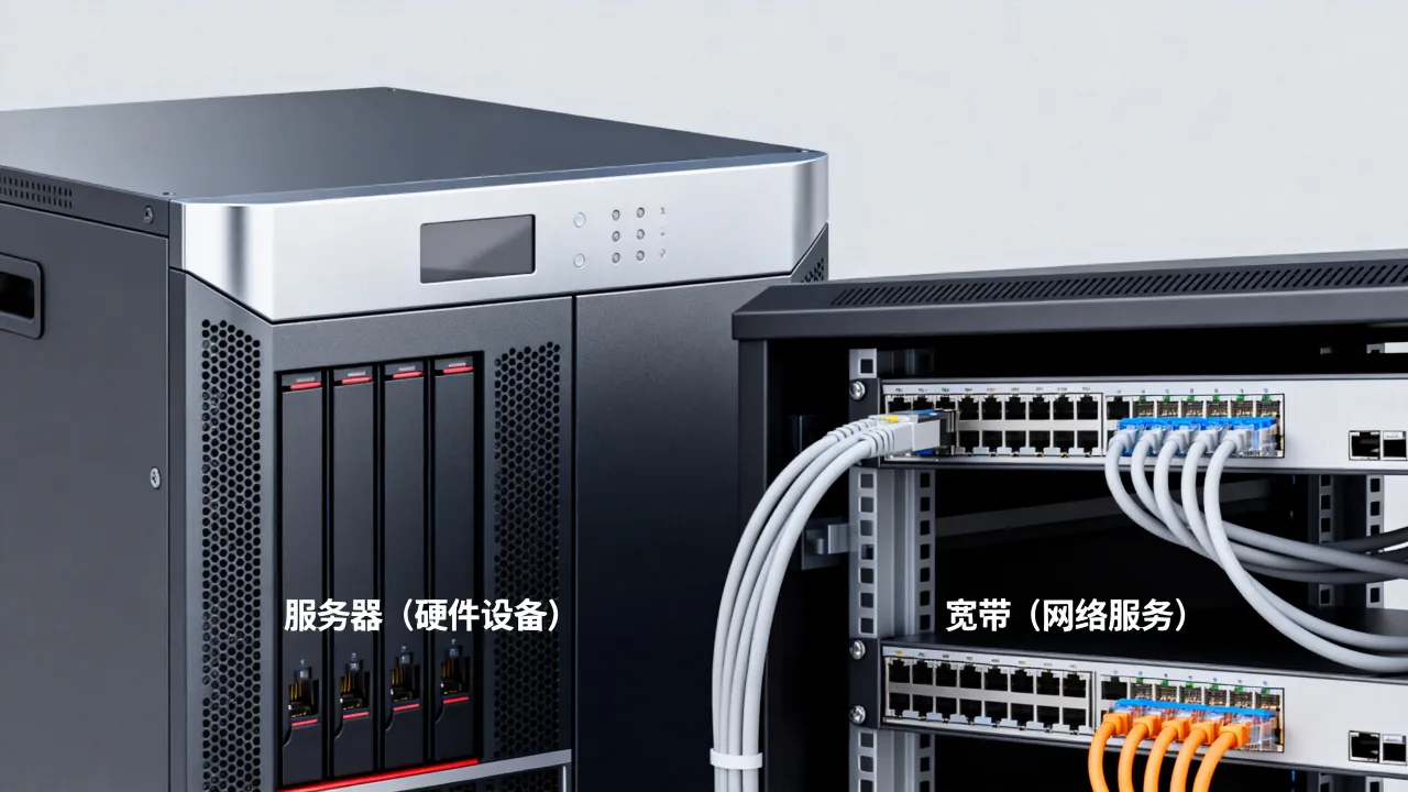 服务器是不是宽带，服务器和宽带有什么区别
