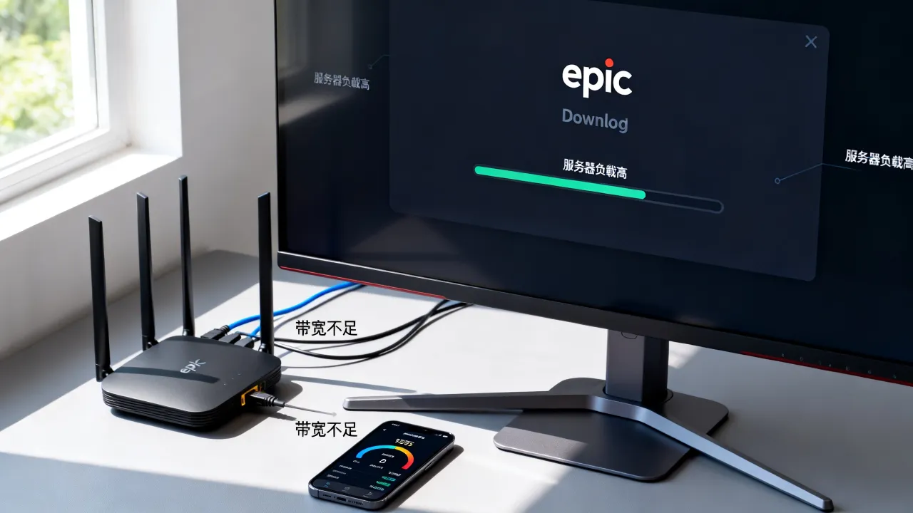 为什么epic服务器下得很慢，epic下载速度慢怎么办