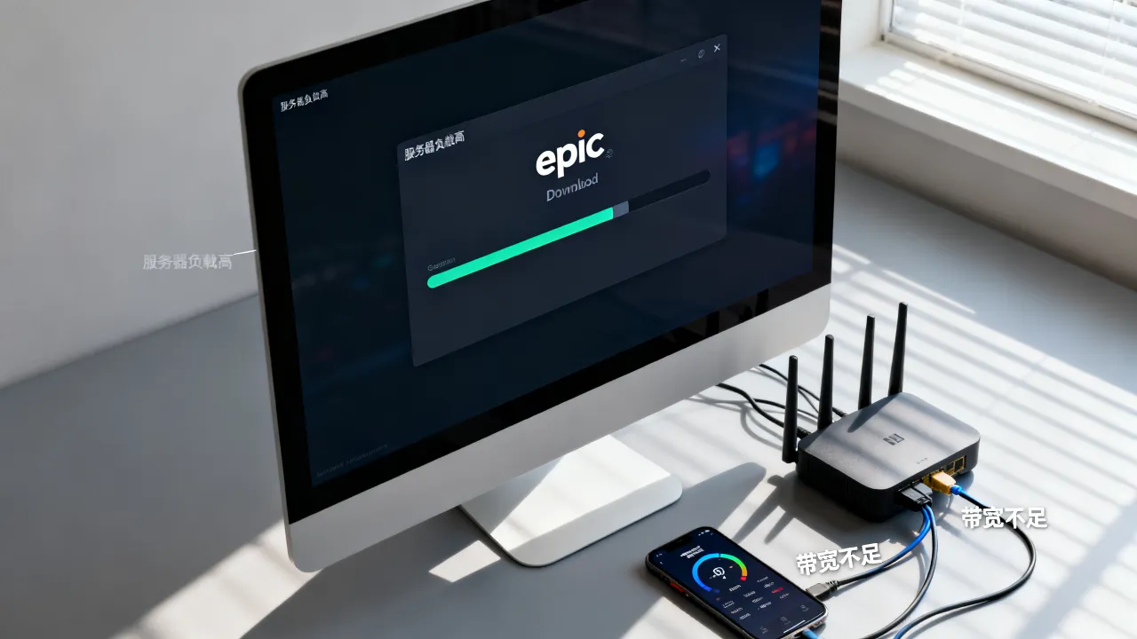 为什么epic服务器下得很慢，epic下载速度慢怎么办