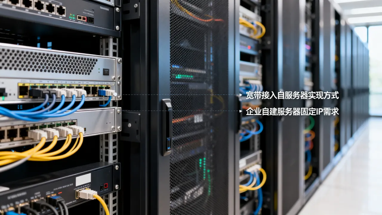 宽带接入自服务器怎么实现？企业自建服务器需要固定IP吗？