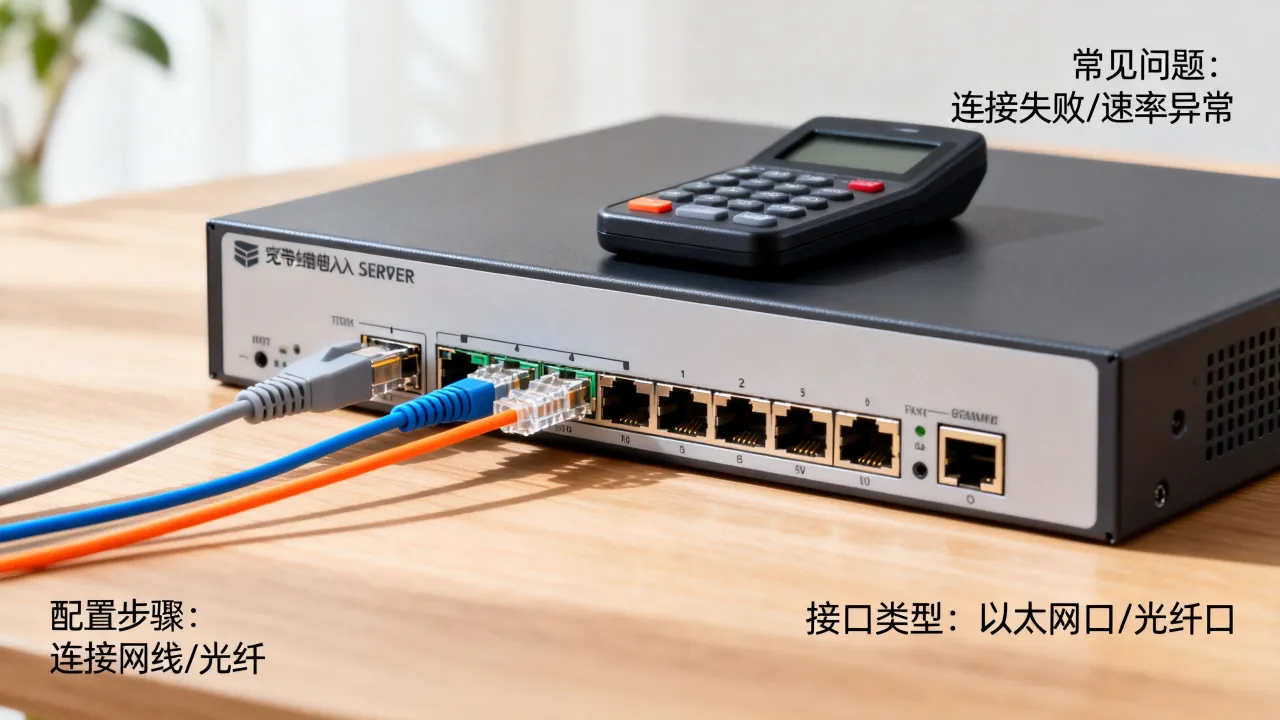 宽带接入服务器接口是什么？怎么配置及常见问题排查