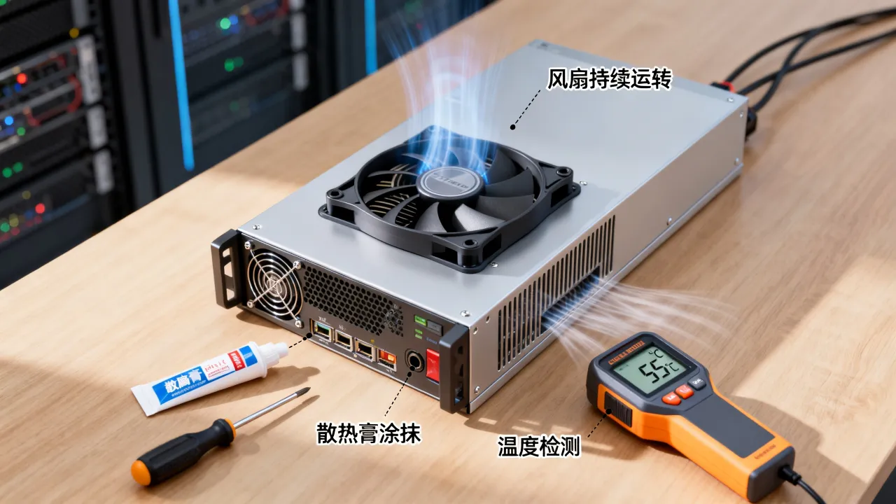 为什么服务器开机风扇一直转，服务器开机风扇声音大怎么解决