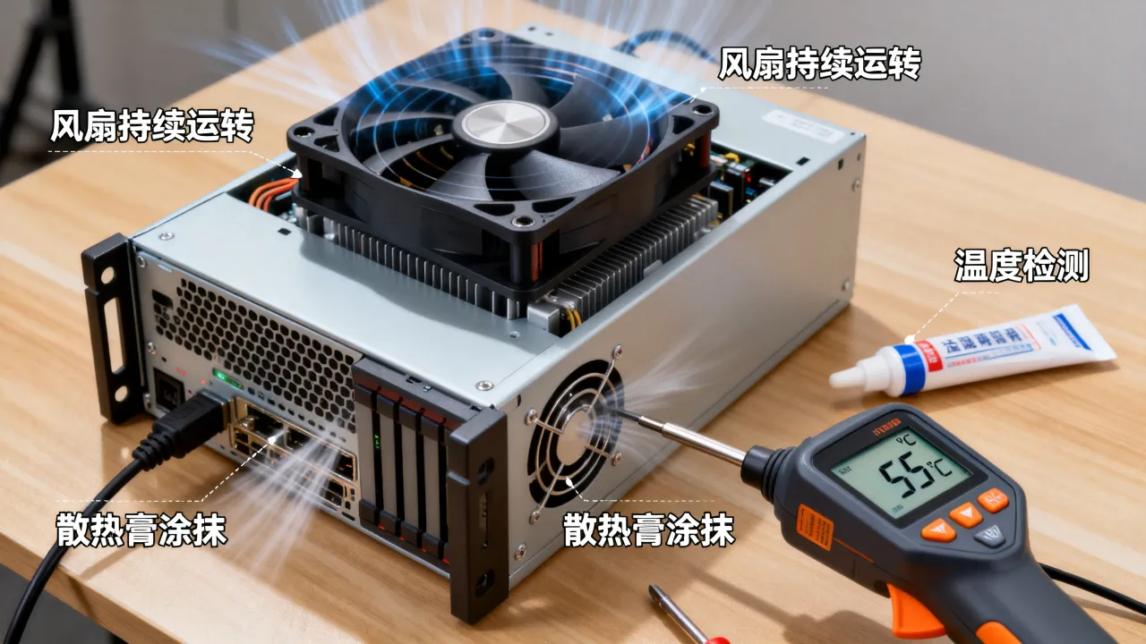 为什么服务器开机风扇一直转，服务器开机风扇声音大怎么解决