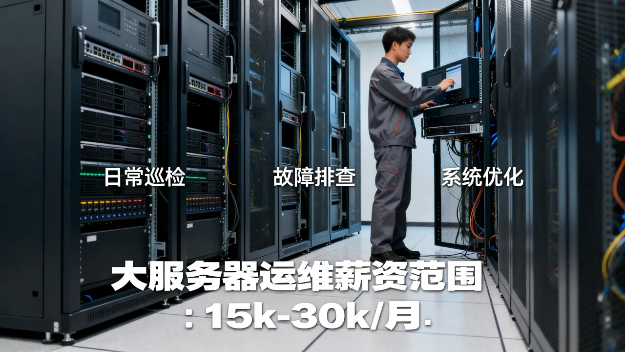 服务器运维是做什么的？大服务器运维工资一般多少？