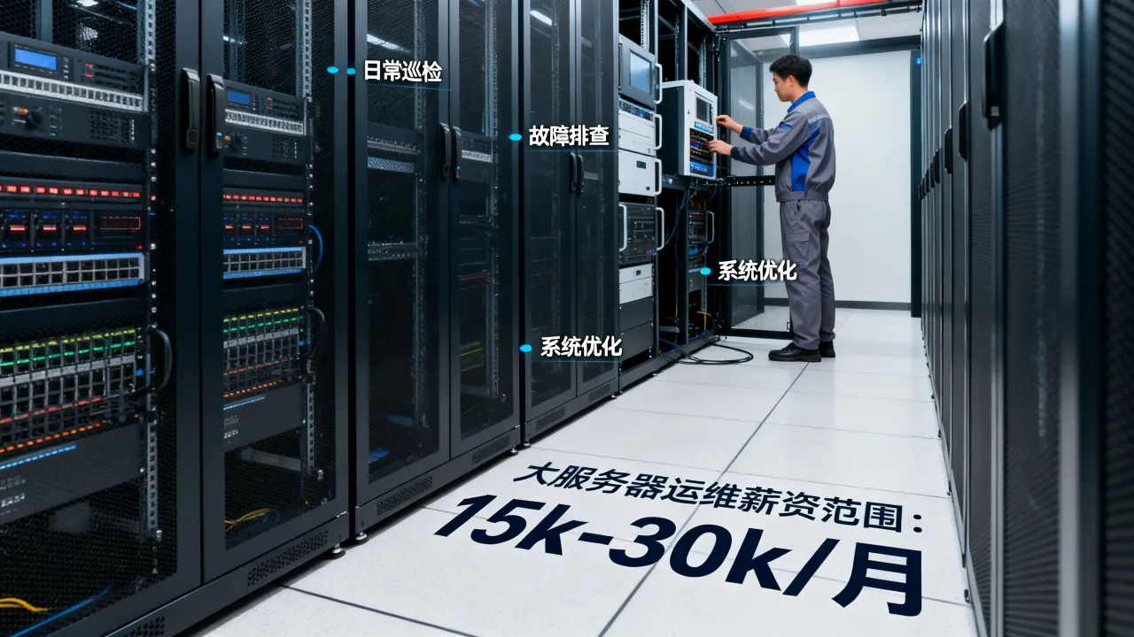 服务器运维是做什么的？大服务器运维工资一般多少？
