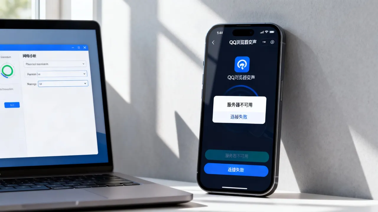 QQ浏览器变声为什么服务器不可用，是什么原因导致连接失败