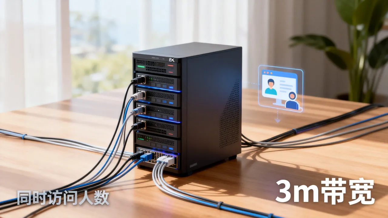 3m服务器宽带够用吗,3m带宽能带多少人访问? 3m服务器宽带够用吗,3m带宽能带多少人访问?