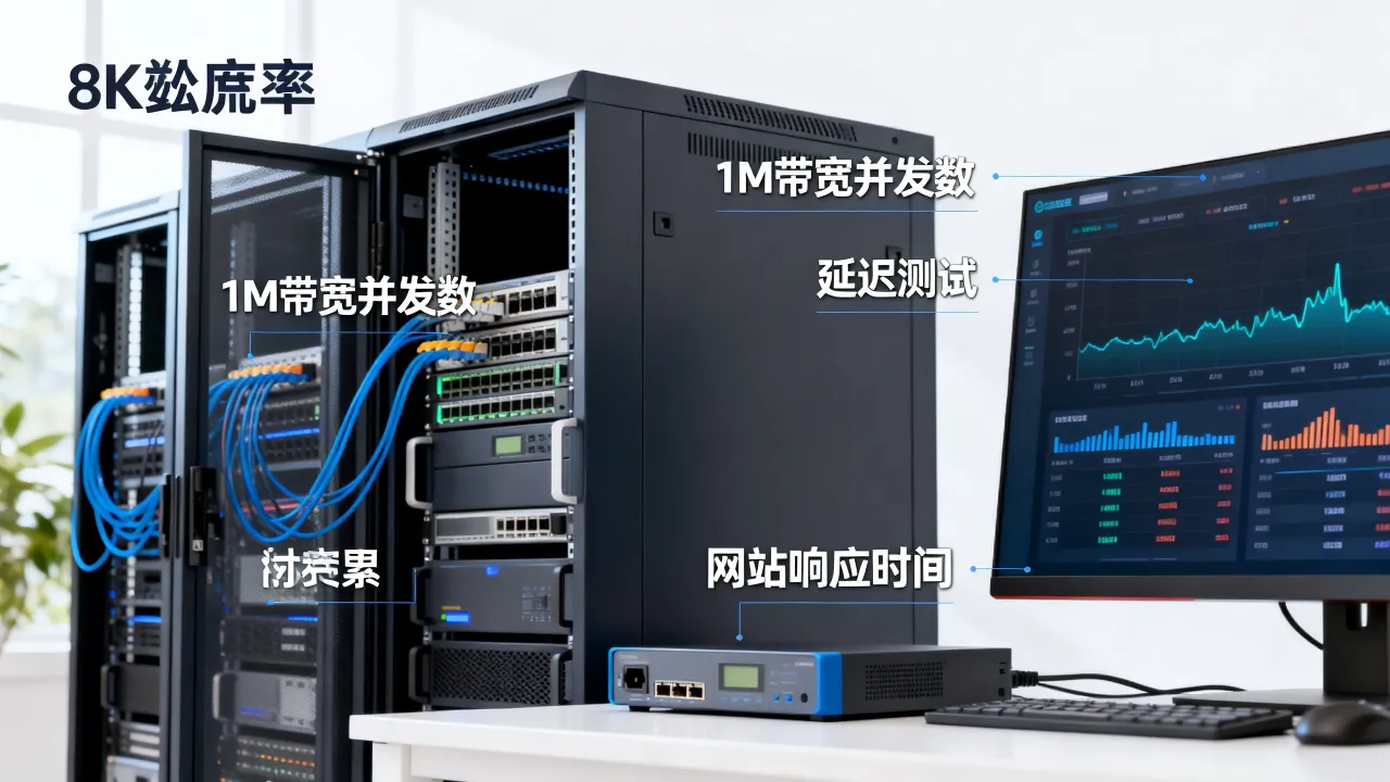 服务器1M网速能带多少人访问，网站卡不卡怎么测