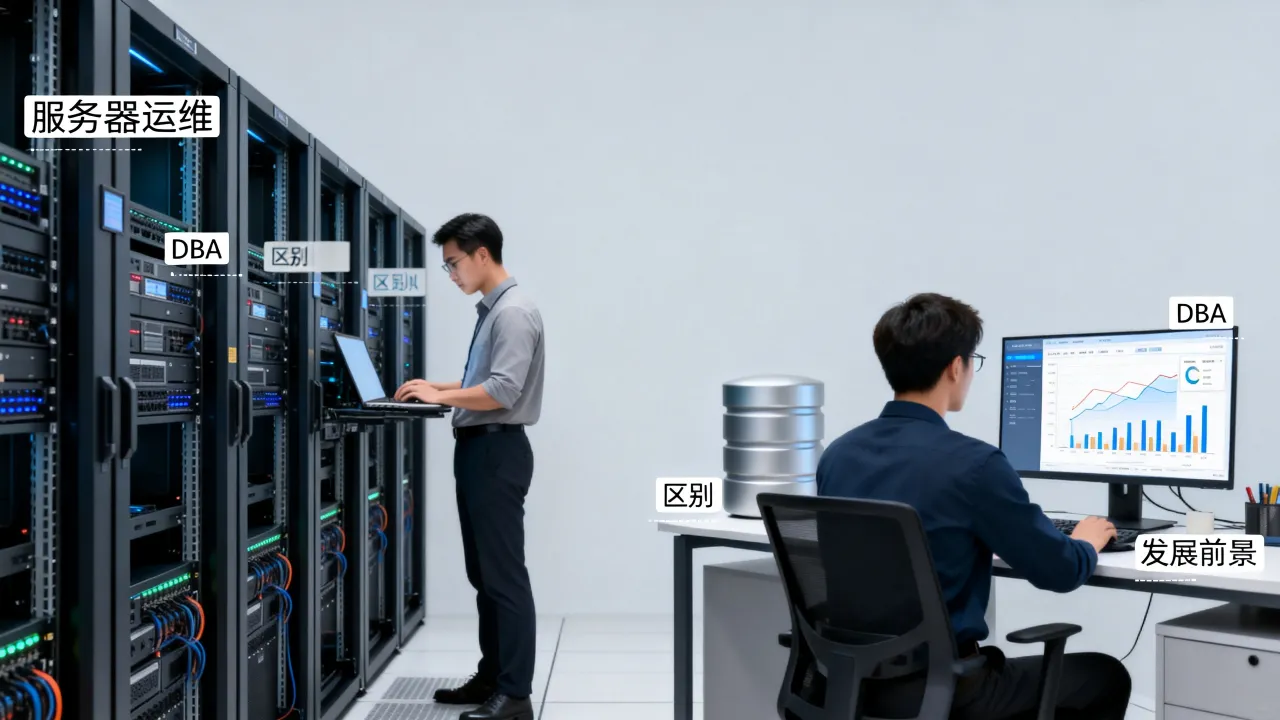 服务器运维与DBA有什么区别？运维和DBA哪个发展前景更好？