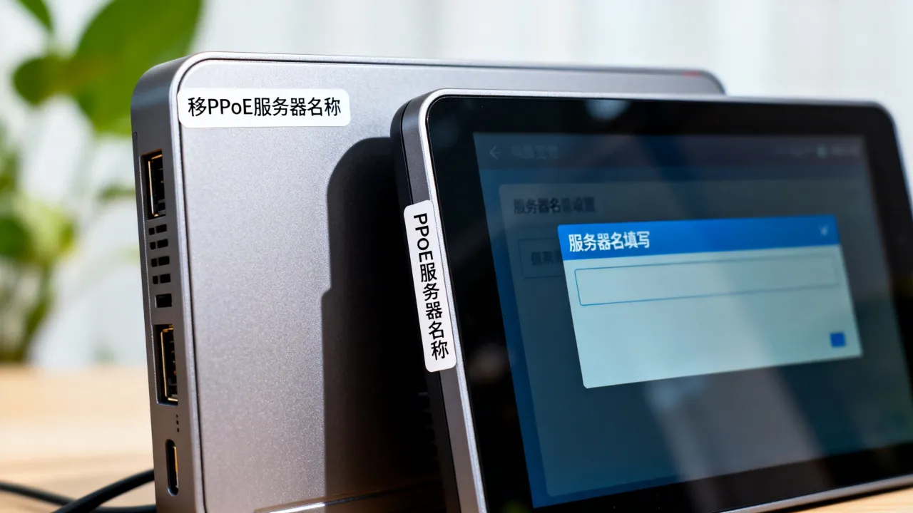 移动宽带PPPoE服务器名称是什么，PPPoE服务器名怎么填？