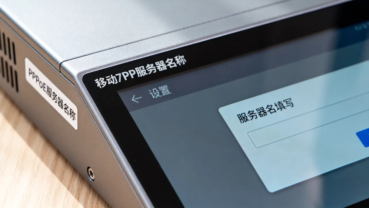 移动宽带PPPoE服务器名称是什么，PPPoE服务器名怎么填？