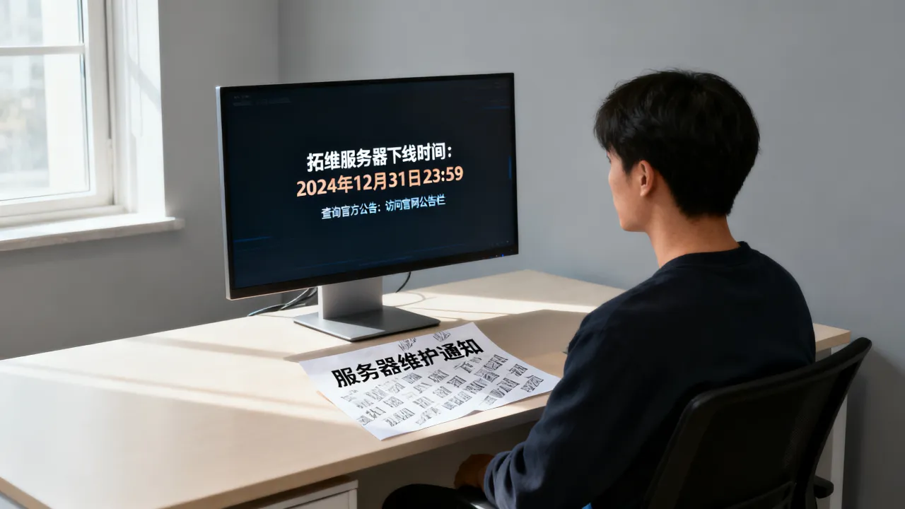 拓维服务器下线时间是什么时候？如何查询官方公告？