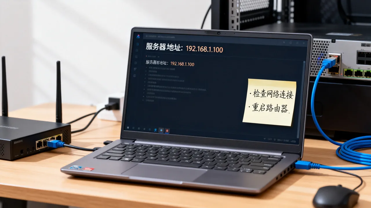 为什么知道显示服务器地址却无法打开，怎么解决？