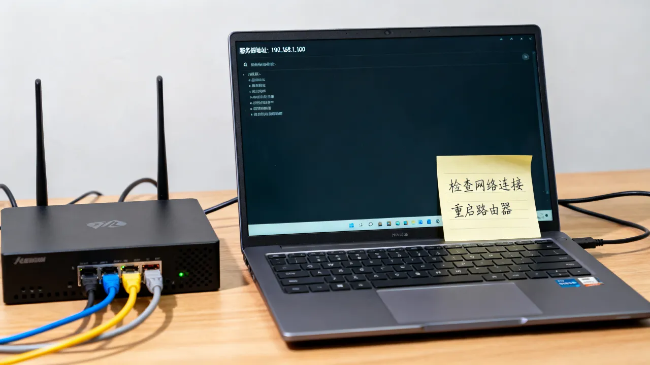 为什么知道显示服务器地址却无法打开，怎么解决？