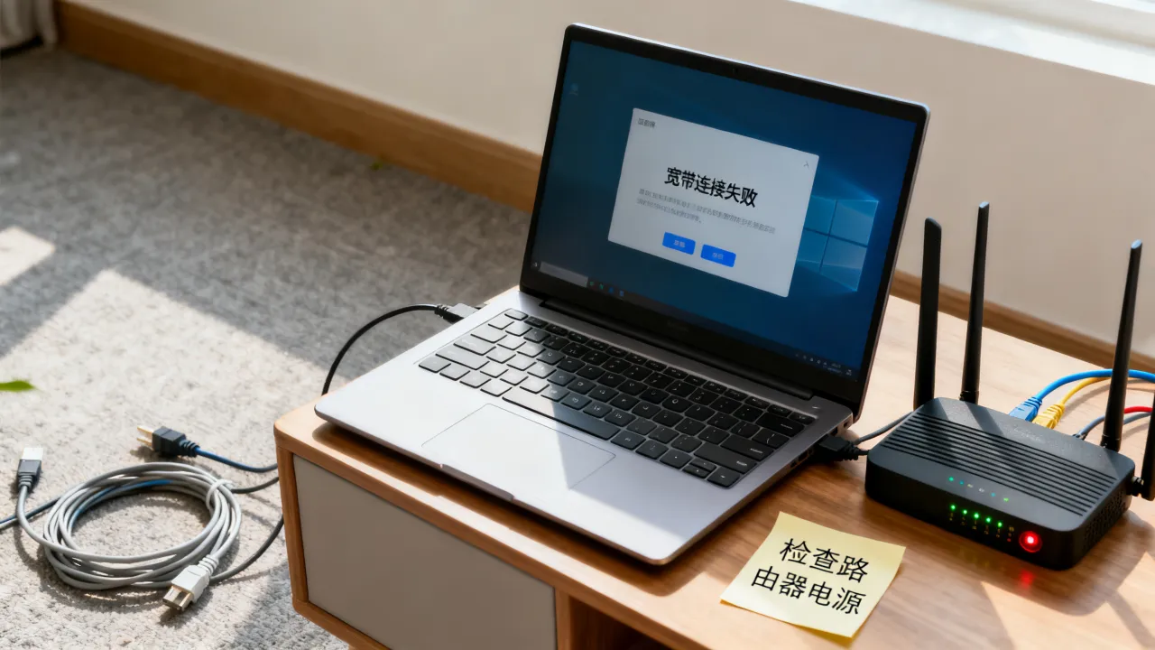 找不到宽带连接服务器，宽带连接服务器无响应是什么原因？
