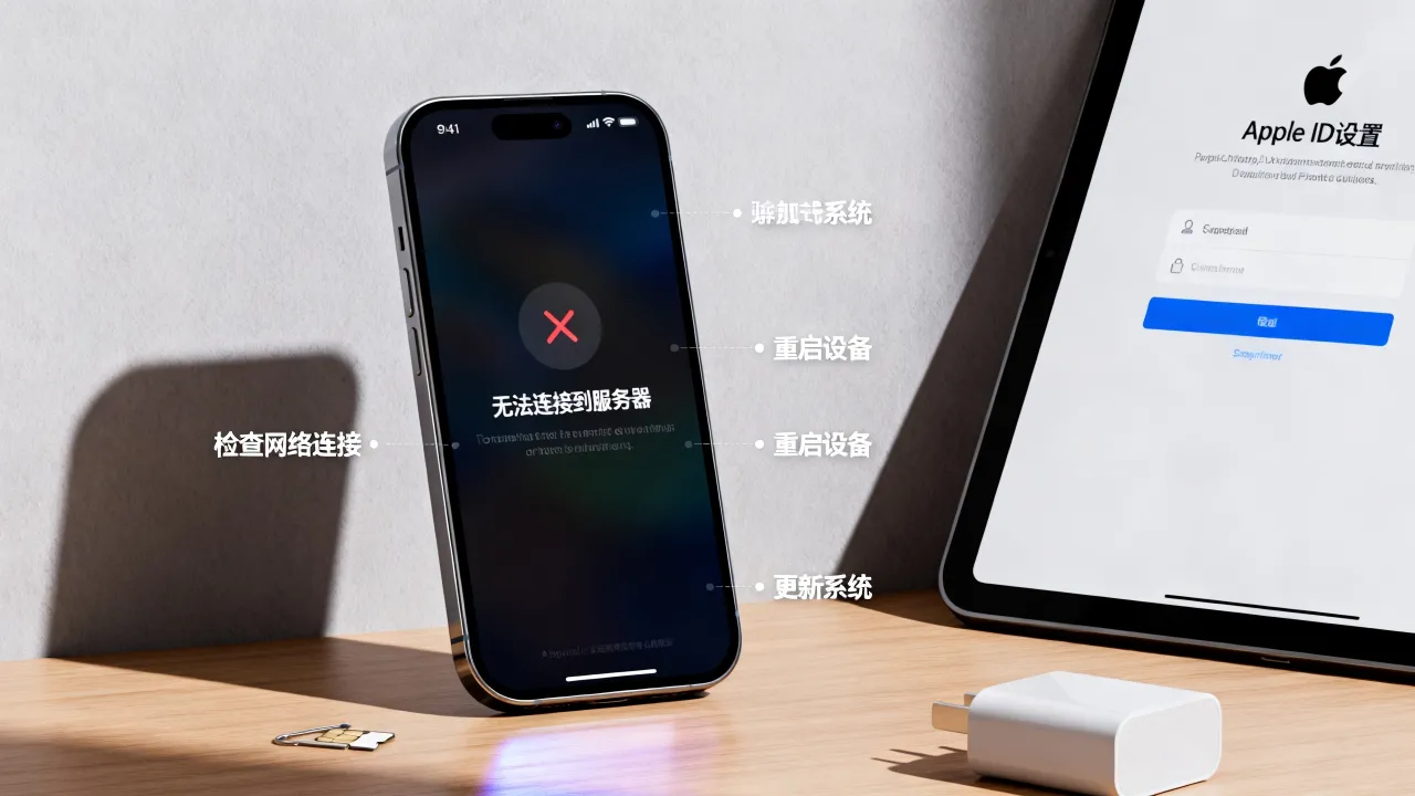 苹果ID服务器失败是为什么，苹果ID服务器连接失败怎么解决？