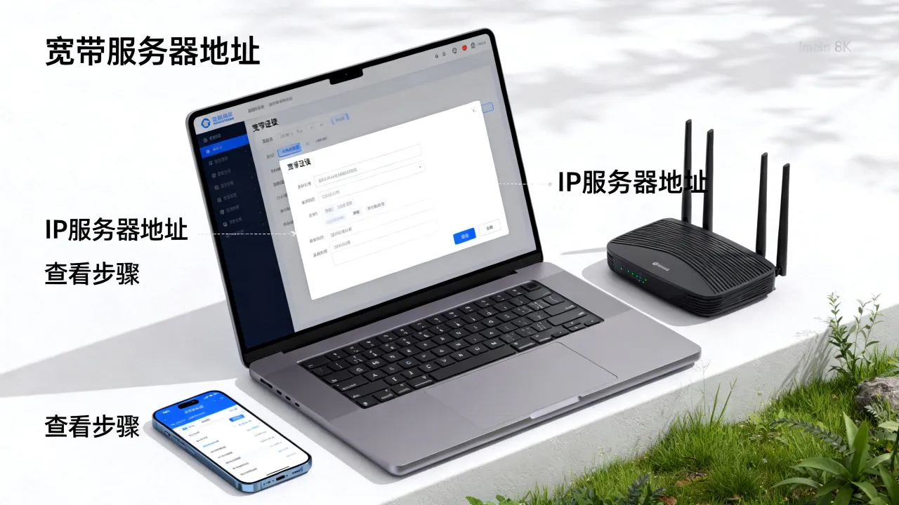 宽带服务器地址怎么看，宽带IP服务器地址怎么查？