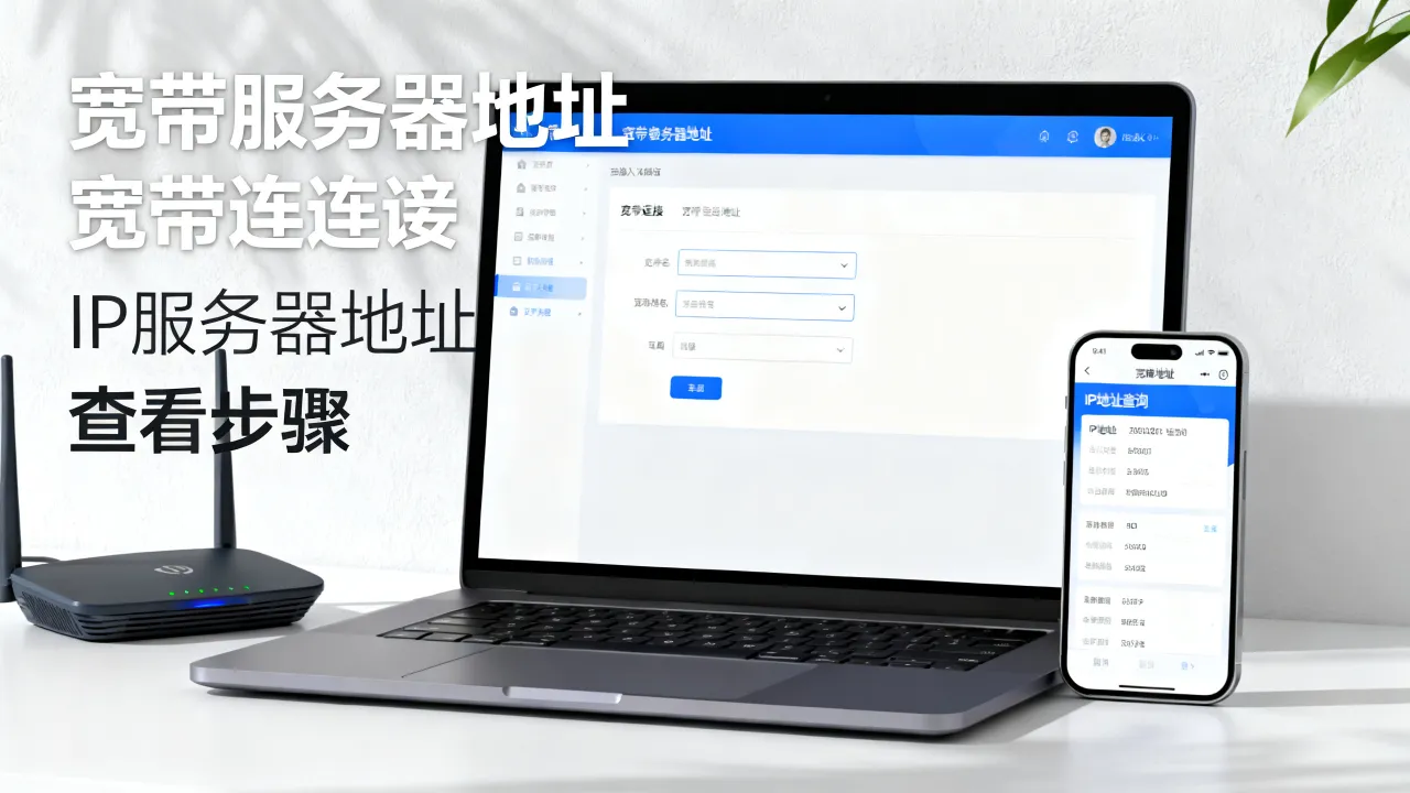宽带服务器地址怎么看，宽带IP服务器地址怎么查？
