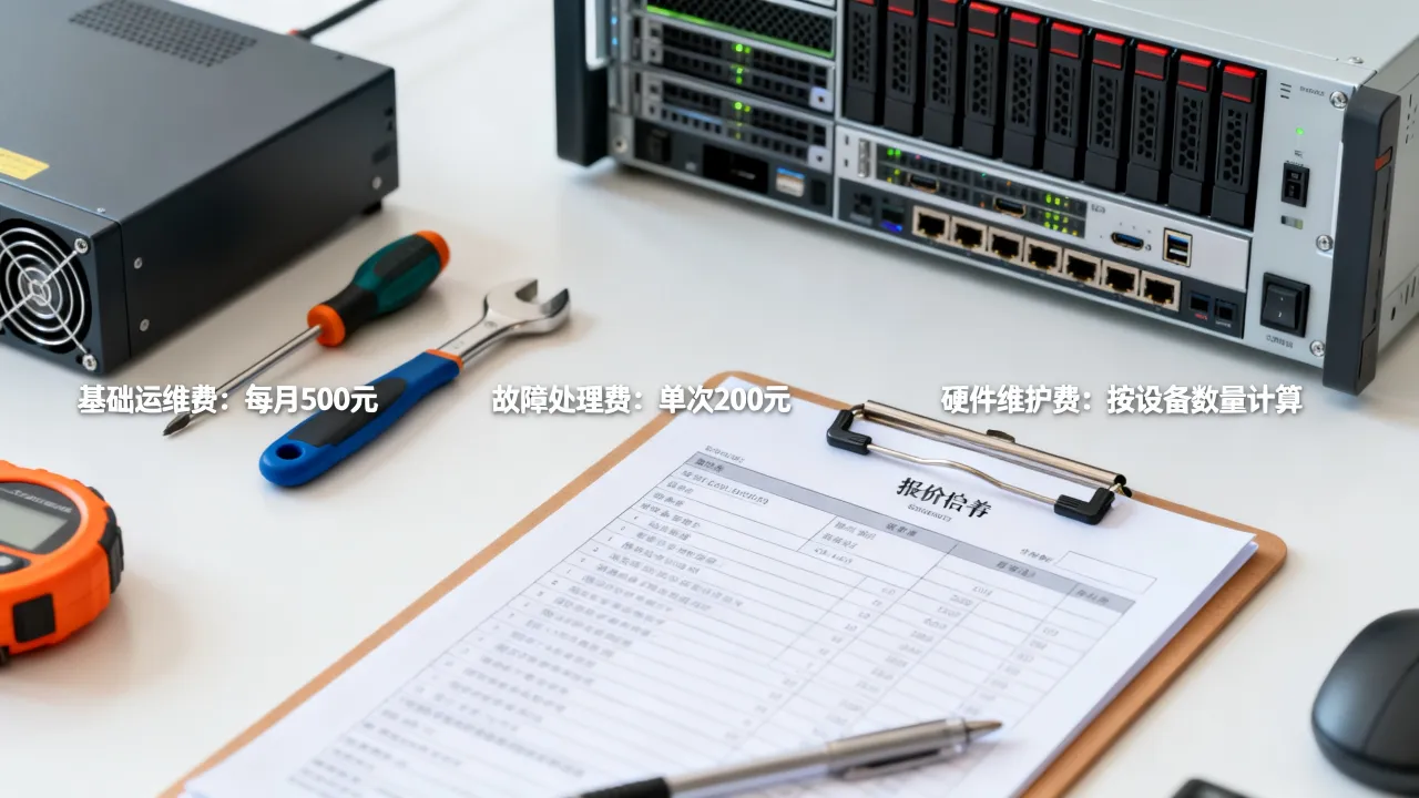 服务器运维报价单一般多少钱？企业服务器运维收费标准与费用明细